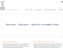 Tablet Screenshot of eventarch.com